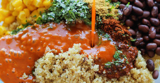vegetarisch recept quinoa enchilada