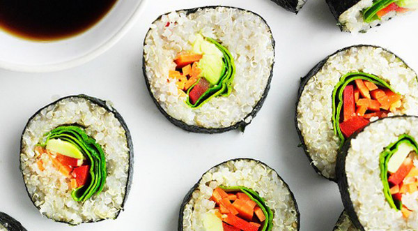 sushi quinoa veganistisch