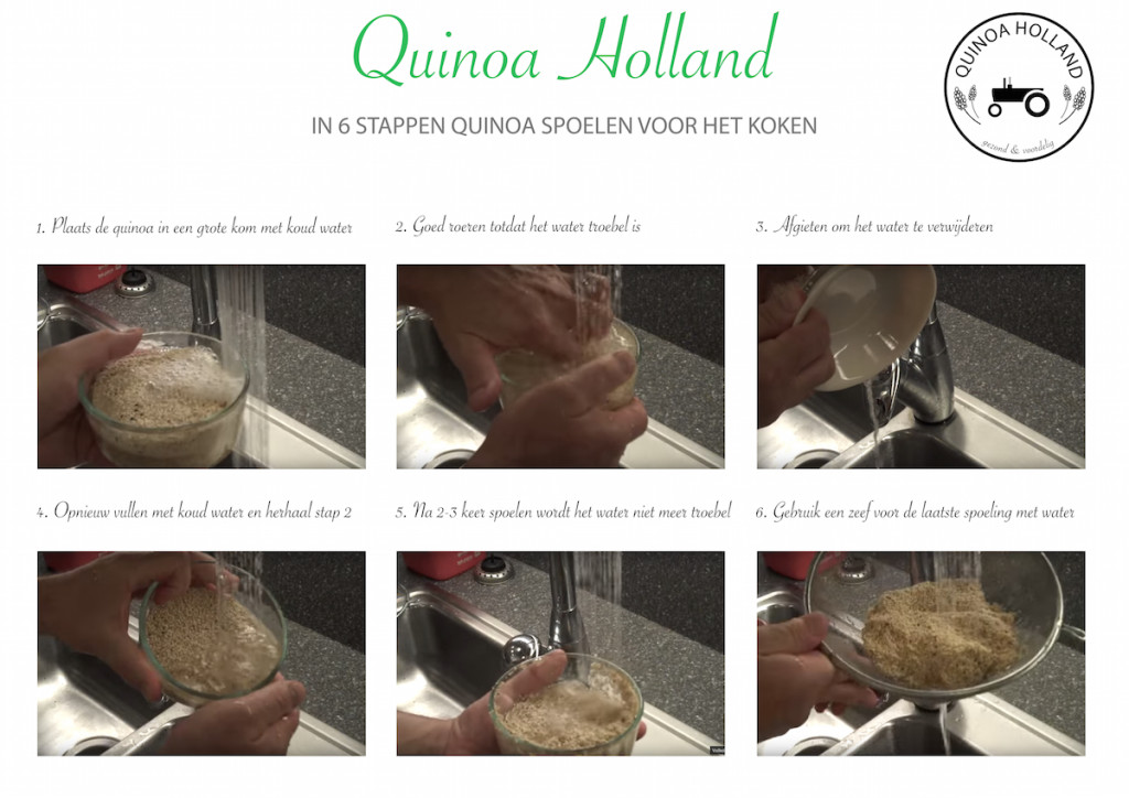hoe moet je quinoa spoelen