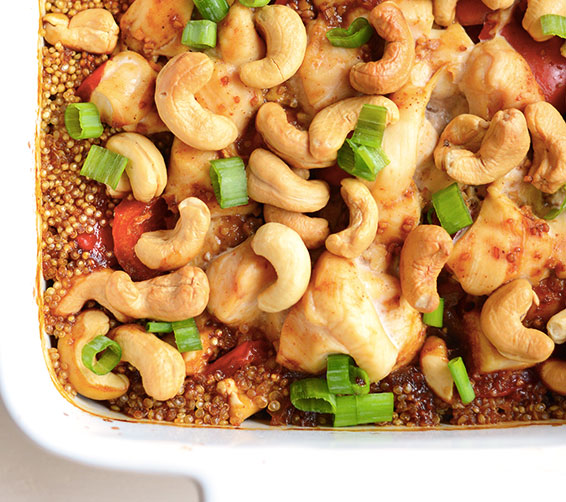 lunch quinoa kip cashew